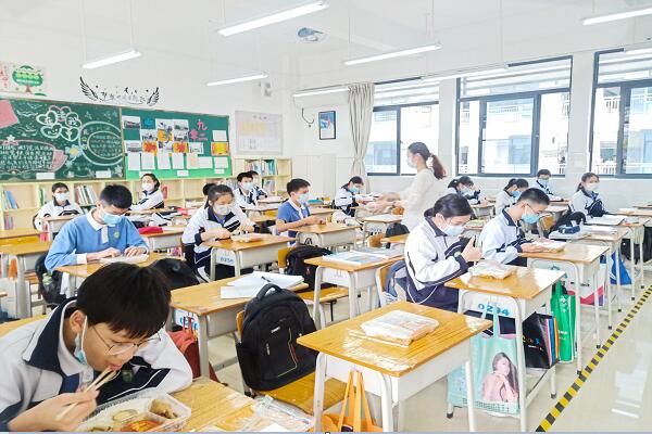 番禺区天成小学学生餐配送